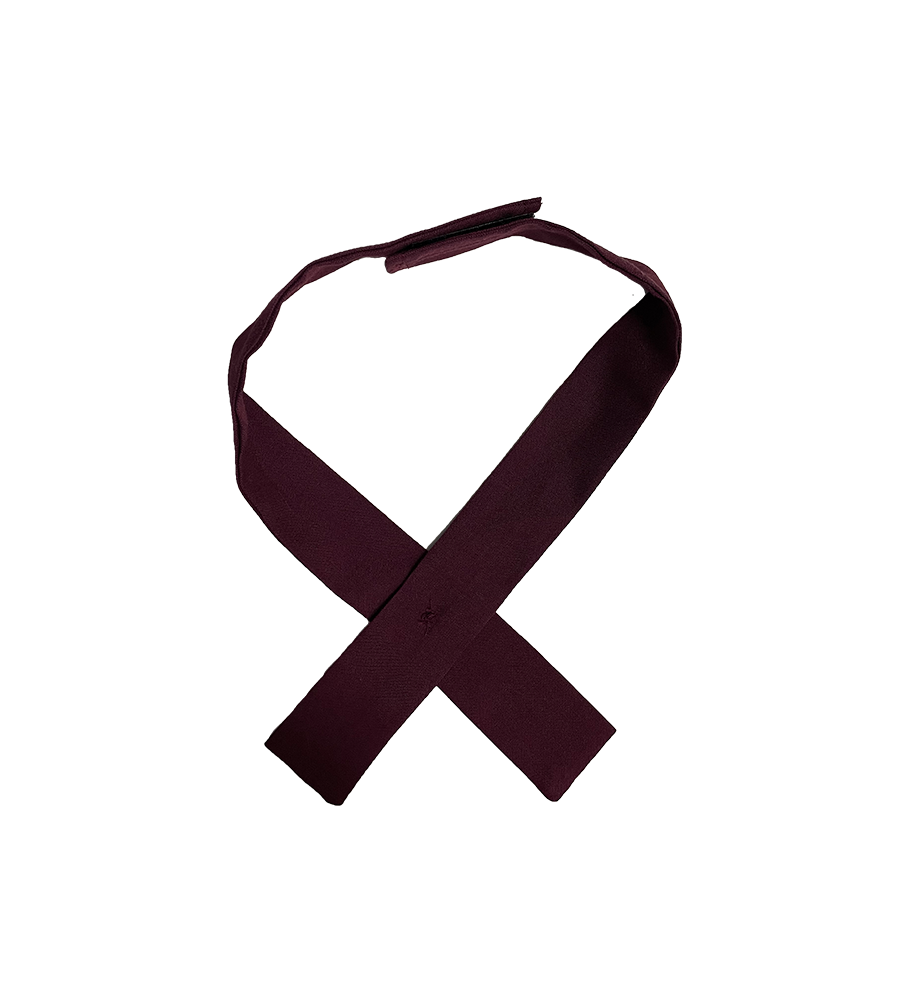 Girls Maroon Cross Tie