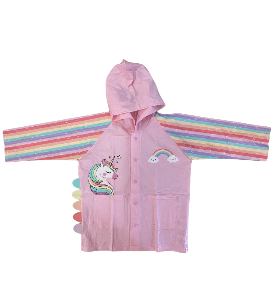 Girls Unicorn Raincoat