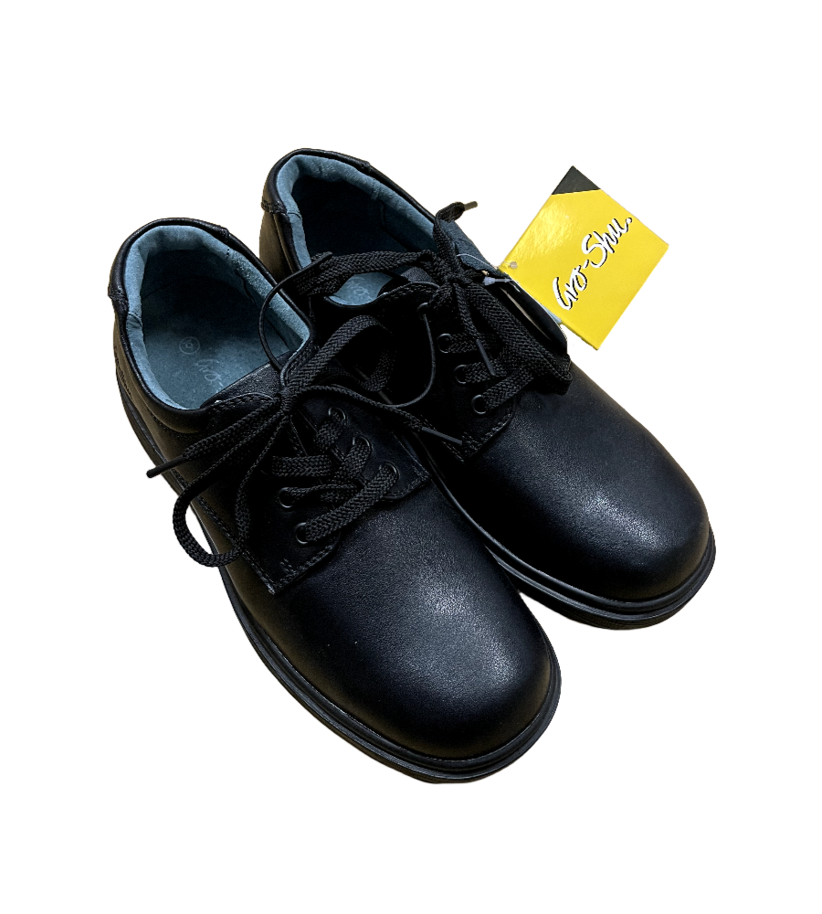 Kids Grad Gro Shu Lace-Up Leather School Shoes