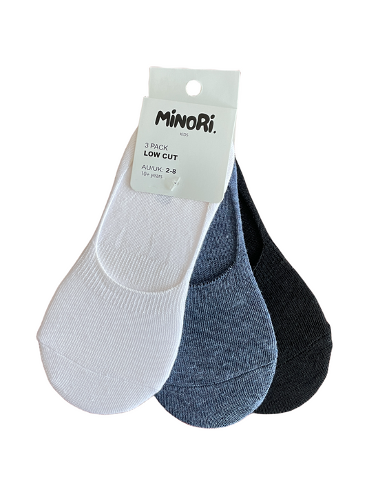 Kids 3pk No Show Socks