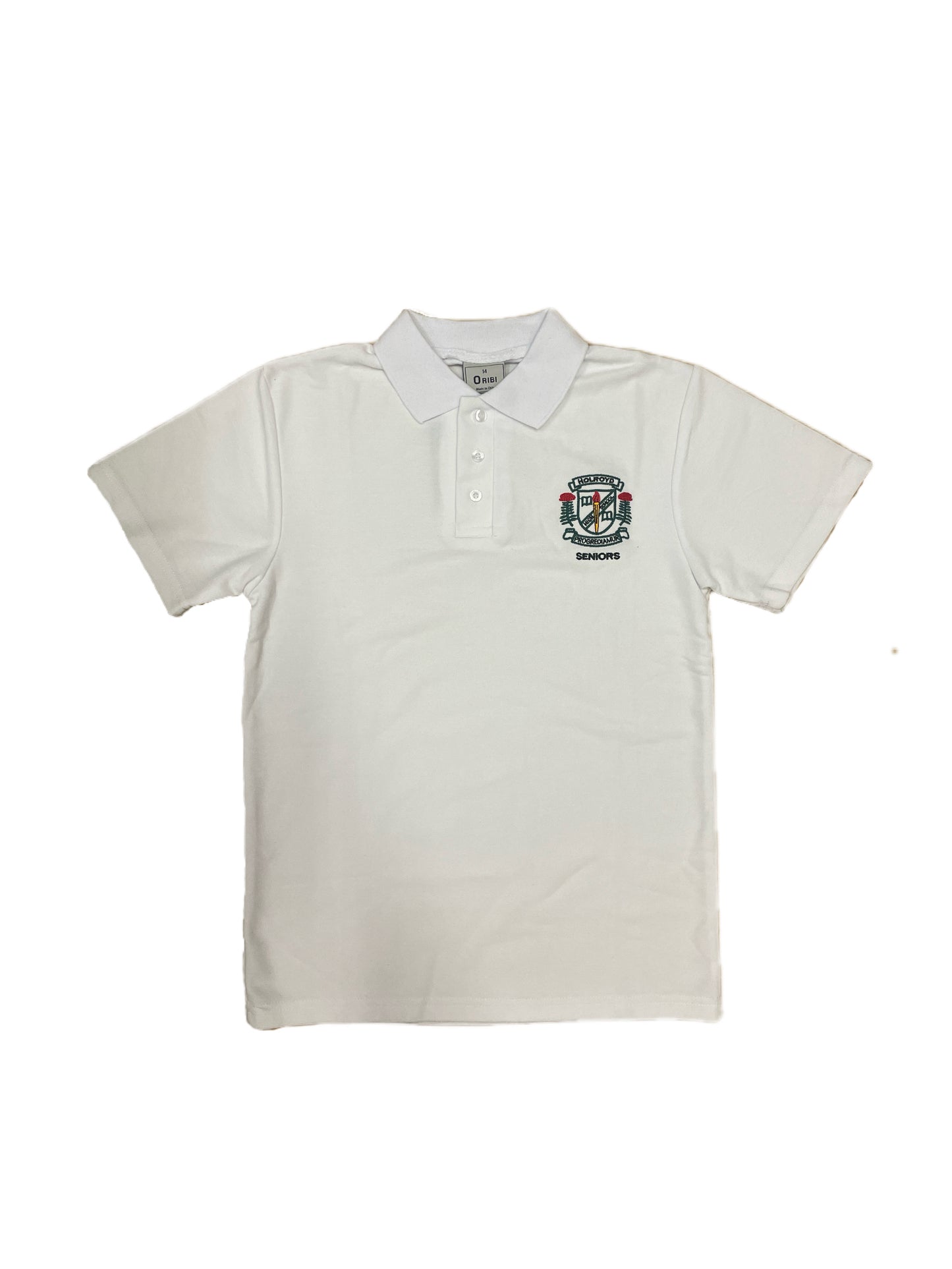 HOL Snr S/S White Polo