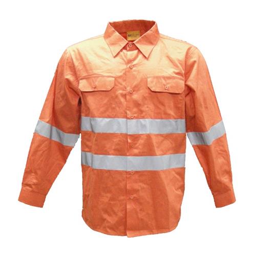 Hi-Vis Long Sleeve Drill Shirt