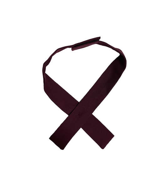Girls Maroon Cross Tie