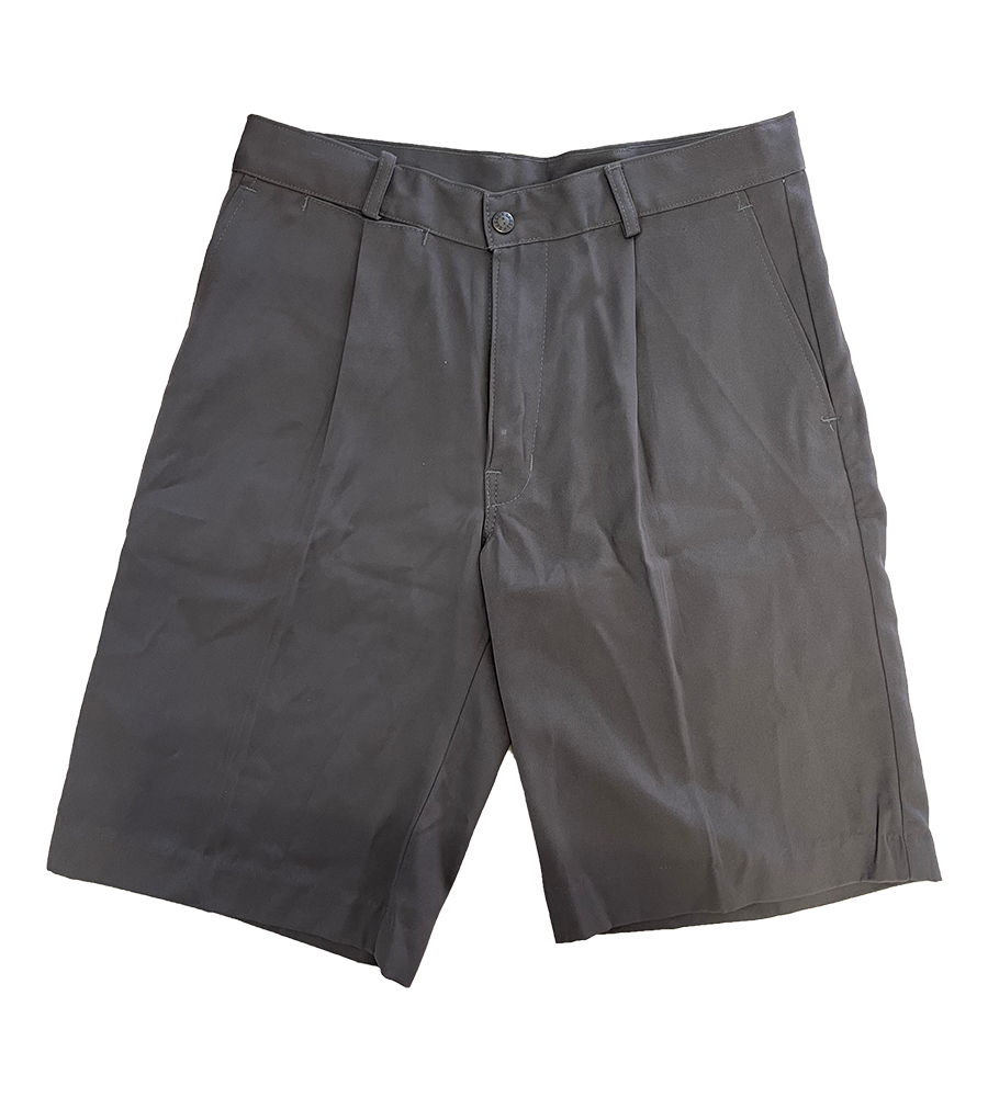 Gaberdine Belt Loop Pleat Short